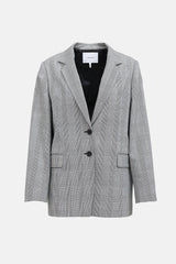 Frame Plaid Houndstooth Blazer
