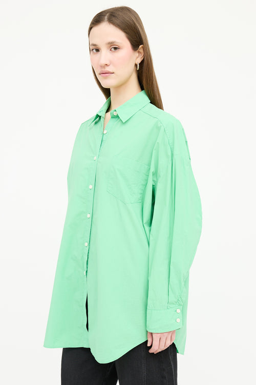The Frankie Shop Poplin Button Up Shirt