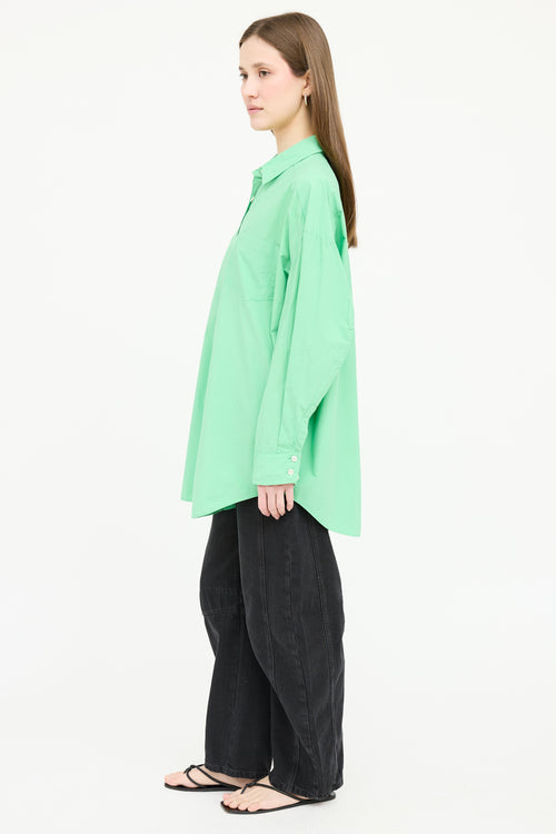 The Frankie Shop Poplin Button Up Shirt