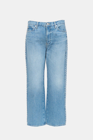 Frame Light Wash Le Jane Crop Jeans