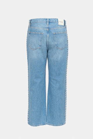 Frame Light Wash Le Jane Crop Jeans