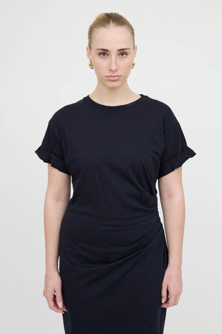 Frame Cotton Pleated Dress