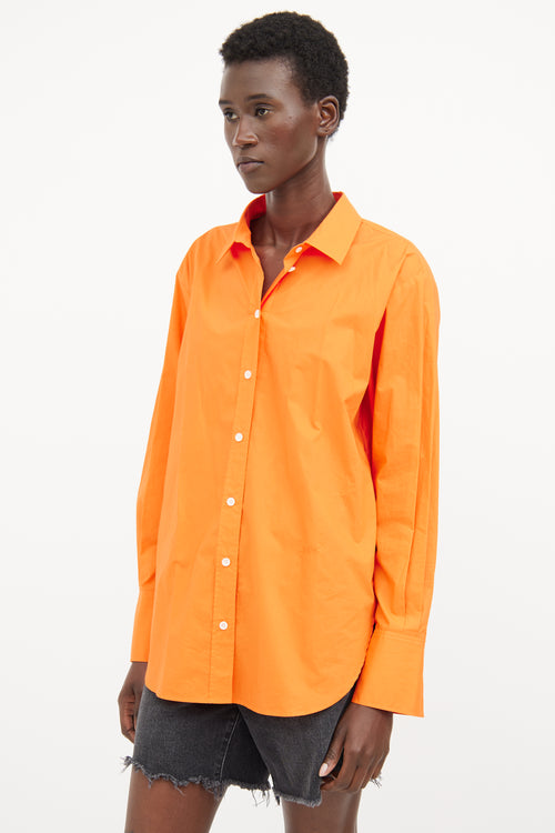 Frame Orange Button Up Shirt