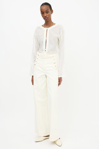 Frame Sailor Wide Leg Jeans