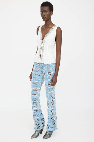 Frame Denim Shredded Jean