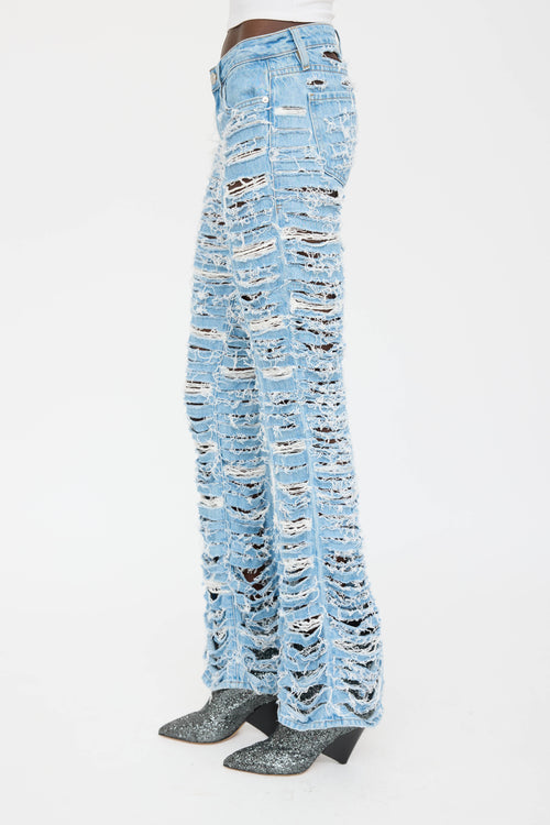 Frame Denim Shredded Jean