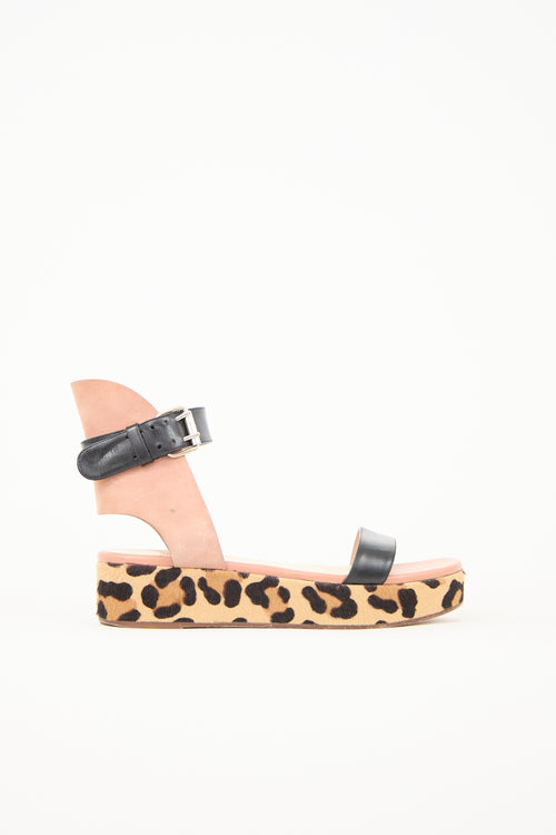 Francesco Russo Leather Printed Sandal