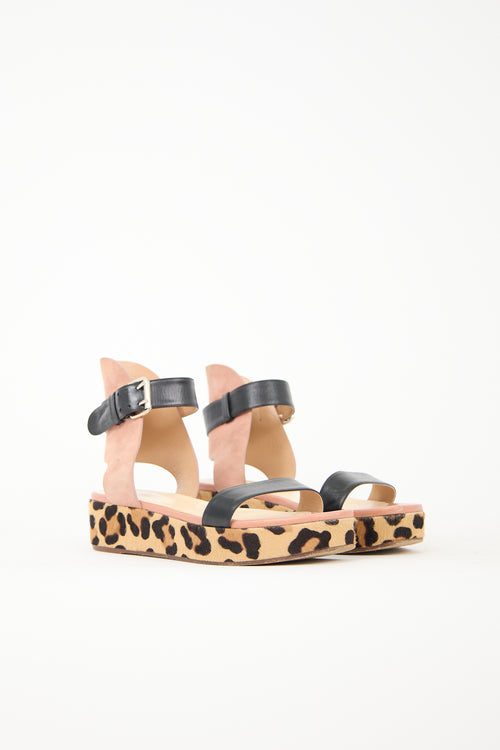 Francesco Russo Leather Printed Sandal