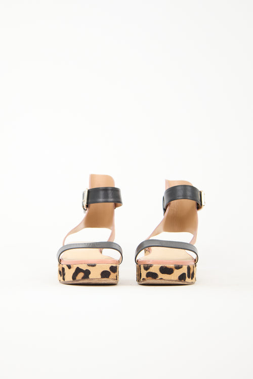 Francesco Russo Leather Printed Sandal