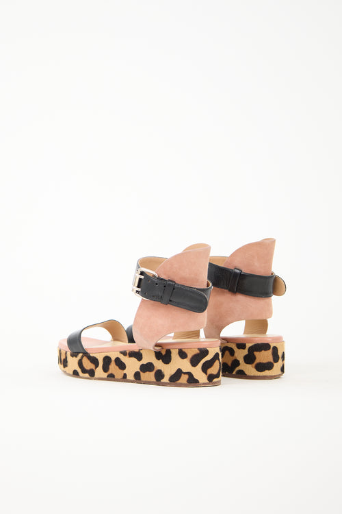 Francesco Russo Leather Printed Sandal