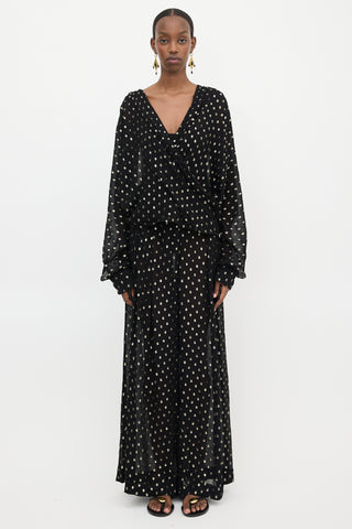 Françoise Paris Sheer Fil Coupé Co-Ord Set