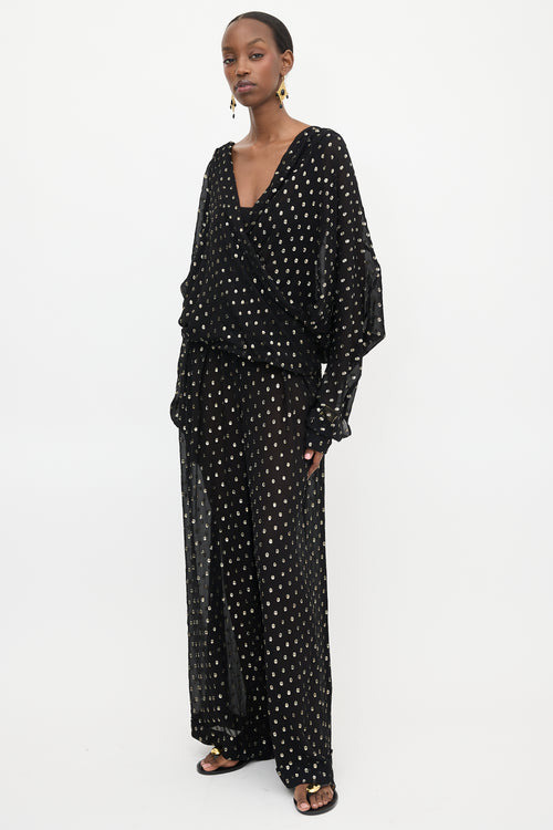 Françoise Paris Sheer Fil Coupé Co-Ord Set