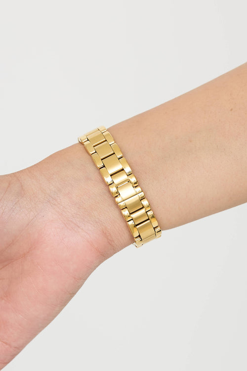 Frederique Constant Gold Plated Classics Carree Diamond Watch