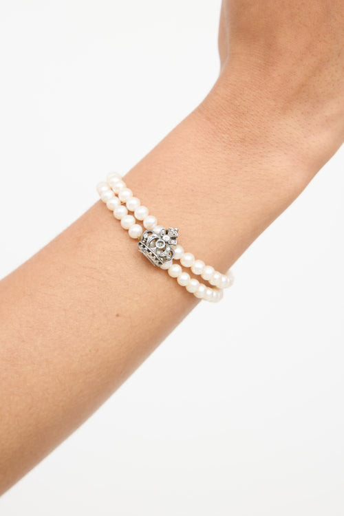 Fine Jewelry Freshwater Pearl Crown Bracelet