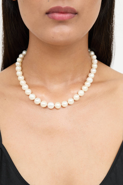 Fine Jewelry 14K Gold Pearl Necklace
