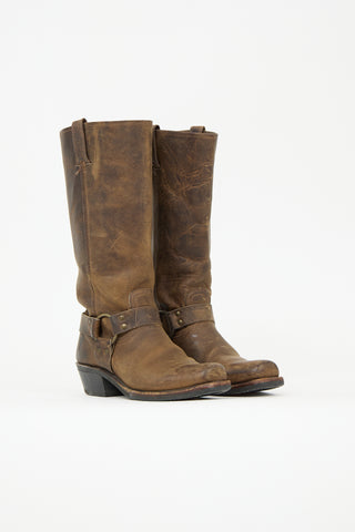 Frye Leather Harness Boot