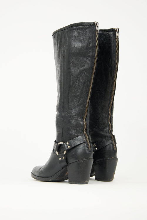 Frye Leather Harness Boot