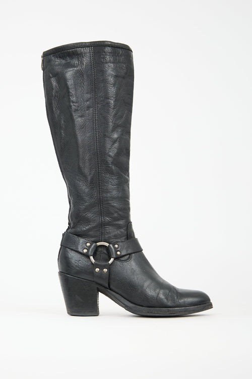 Leather Harness Boot