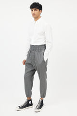 Fumito Ganryu // Grey Four Pocket Drawstring Waist Pants – VSP