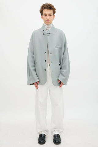 Fumito Ganryu Stand Collar Cocoon Coat