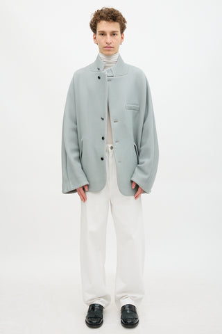 Fumito Ganryu Stand Collar Cocoon Coat