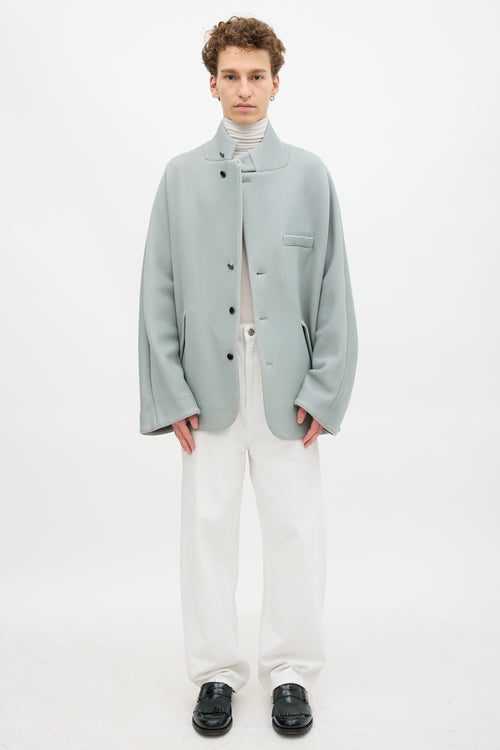 Fumito Ganryu Stand Collar Cocoon Coat