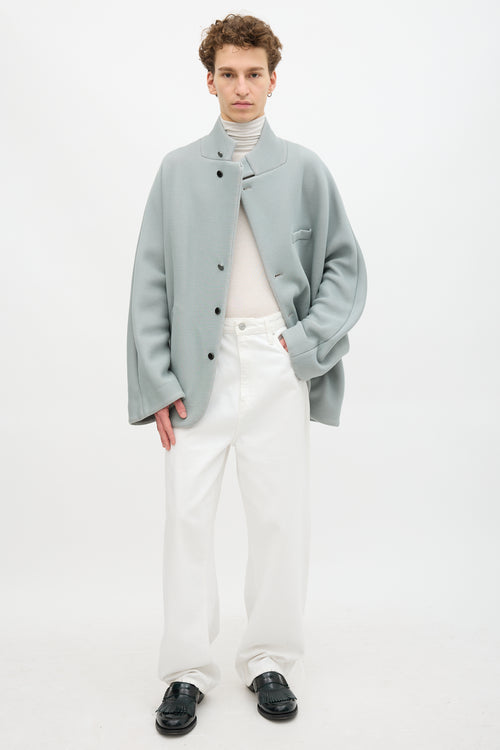 Fumito Ganryu Stand Collar Cocoon Coat