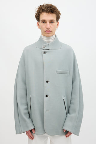 Fumito Ganryu Stand Collar Cocoon Coat