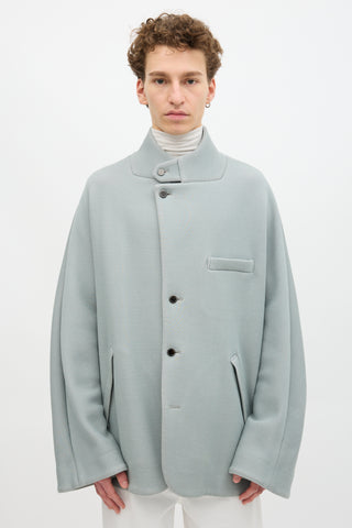 Fumito Ganryu Stand Collar Cocoon Coat