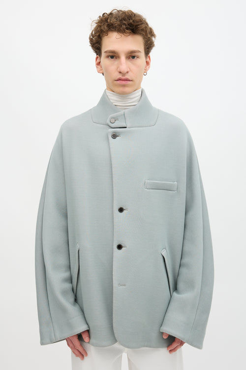 Fumito Ganryu Stand Collar Cocoon Coat