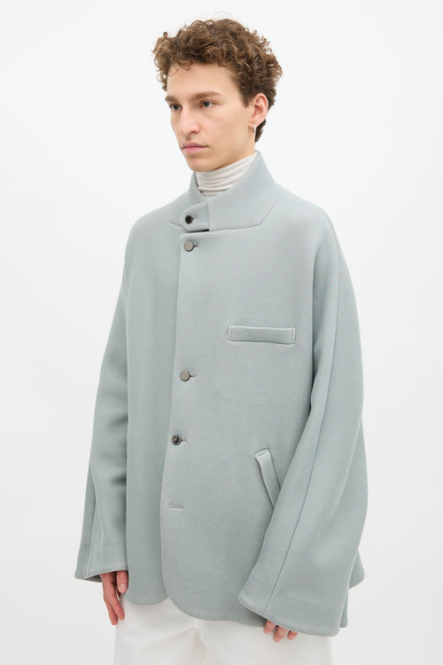 Fumito Ganryu Stand Collar Cocoon Coat