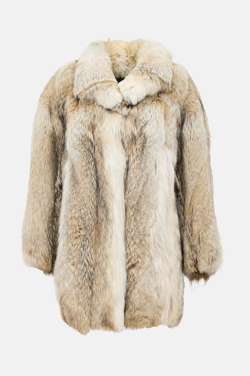 VSP Archive Panelled Fur Coat