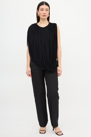 Giambattista Valli Asymmetric Draped Top