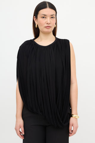 Giambattista Valli Asymmetric Draped Top