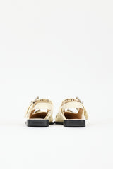 Ganni Leather Buckled Mule