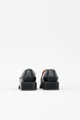 Ganni Leather Crystal Loafer