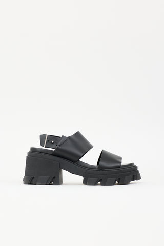 Ganni Leather Chunky Sandal