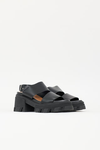 Ganni Leather Chunky Sandal