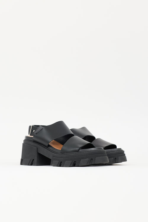 Ganni Leather Chunky Sandal