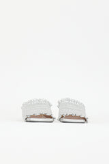 Ganni Leather Shirred Mule