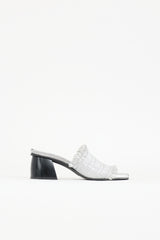 Ganni Leather Shirred Mule