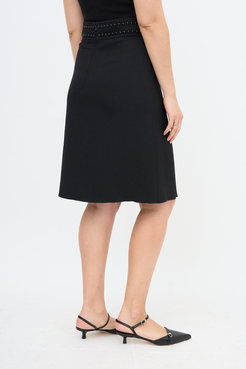 Giambattista Valli Wool Studded Skirt