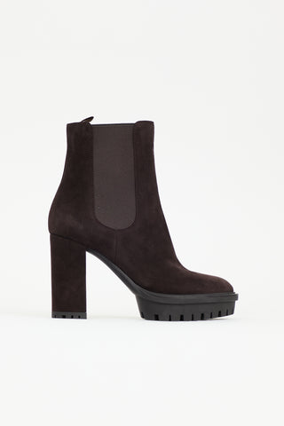 Gianvito Rossi Suede Barry Boot