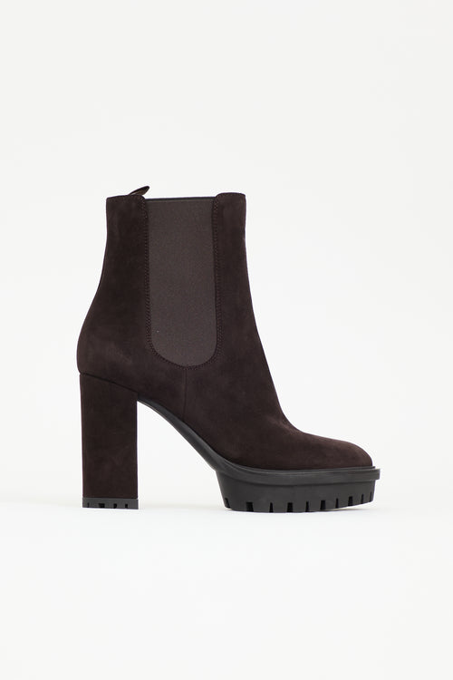 Gianvito Rossi Suede Barry Boot
