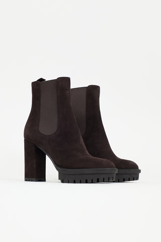 Gianvito Rossi Suede Barry Boot