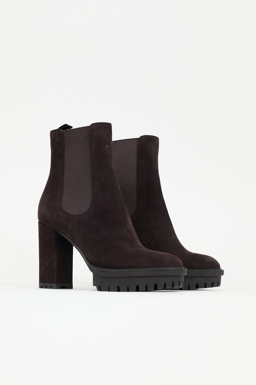 Gianvito Rossi Suede Barry Boot