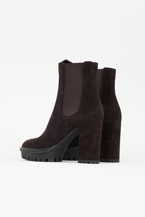 Gianvito Rossi Suede Barry Boot