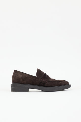 Gianvito Rossi Suede Harris Loafer