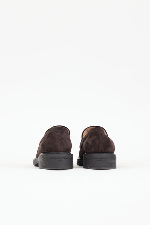 Gianvito Rossi Suede Harris Loafer