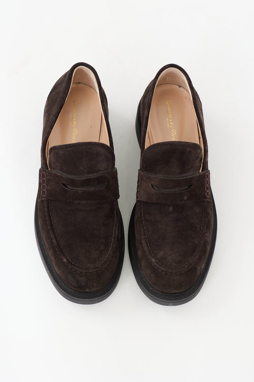 Gianvito Rossi Suede Harris Loafer